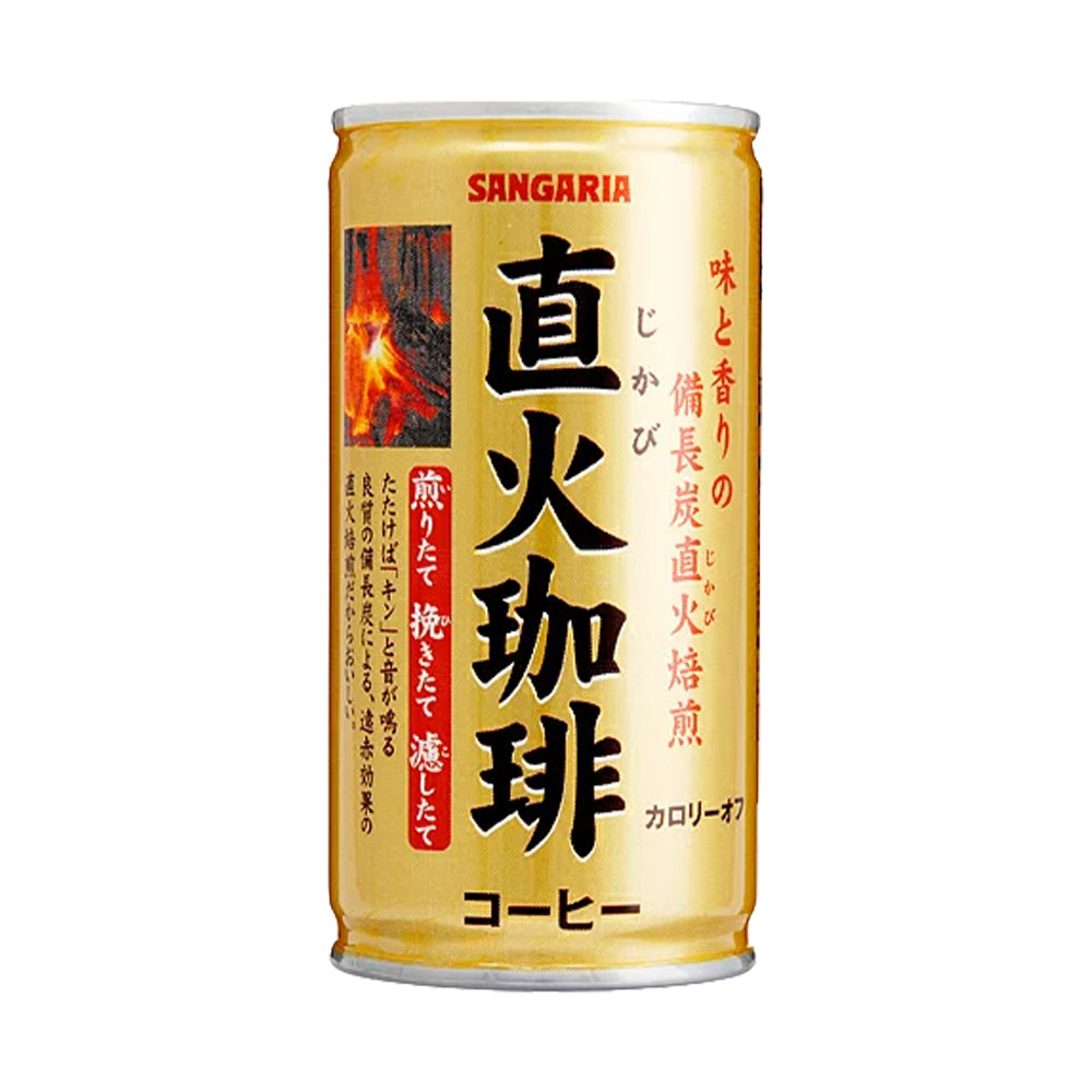 缶コーヒー 直火珈琲 加糖 185ml×30本入り(1ケース)【受注販売品(大型サイズ)】