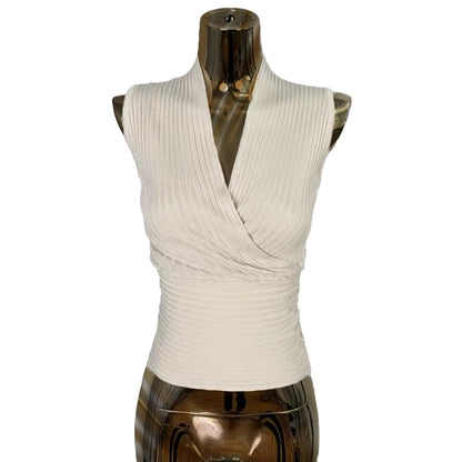 ノースリーブ Vニット(こんにゃくニット)