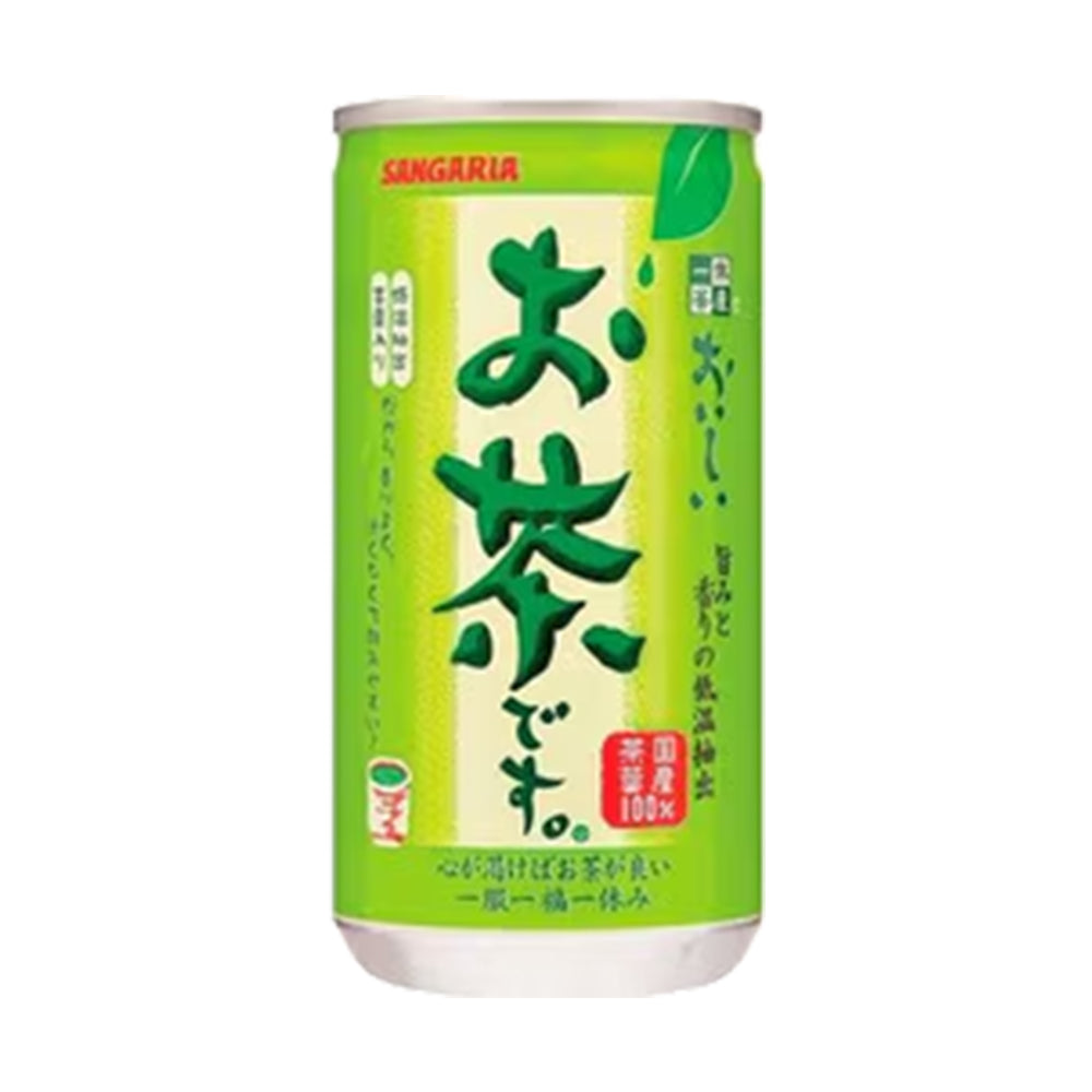 国産緑茶 缶 お茶です。　180ml×30本入り(1ケース)【受注販売品（大型サイズ）】